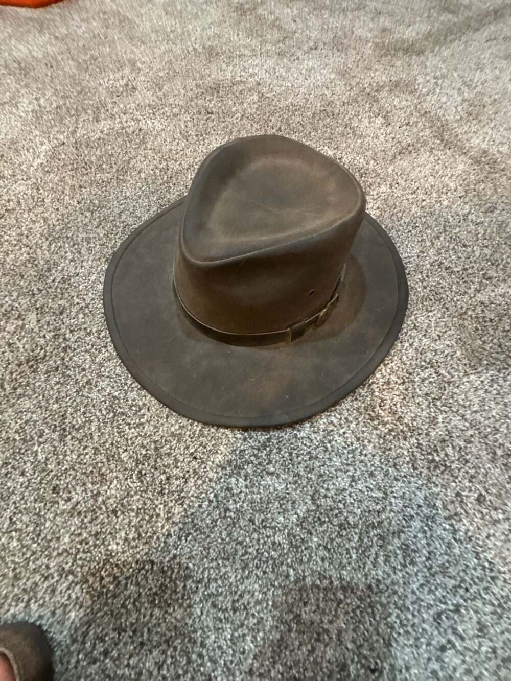 Outback Trading Co Kodiak Hat Size M Brown Cotton Oilskin